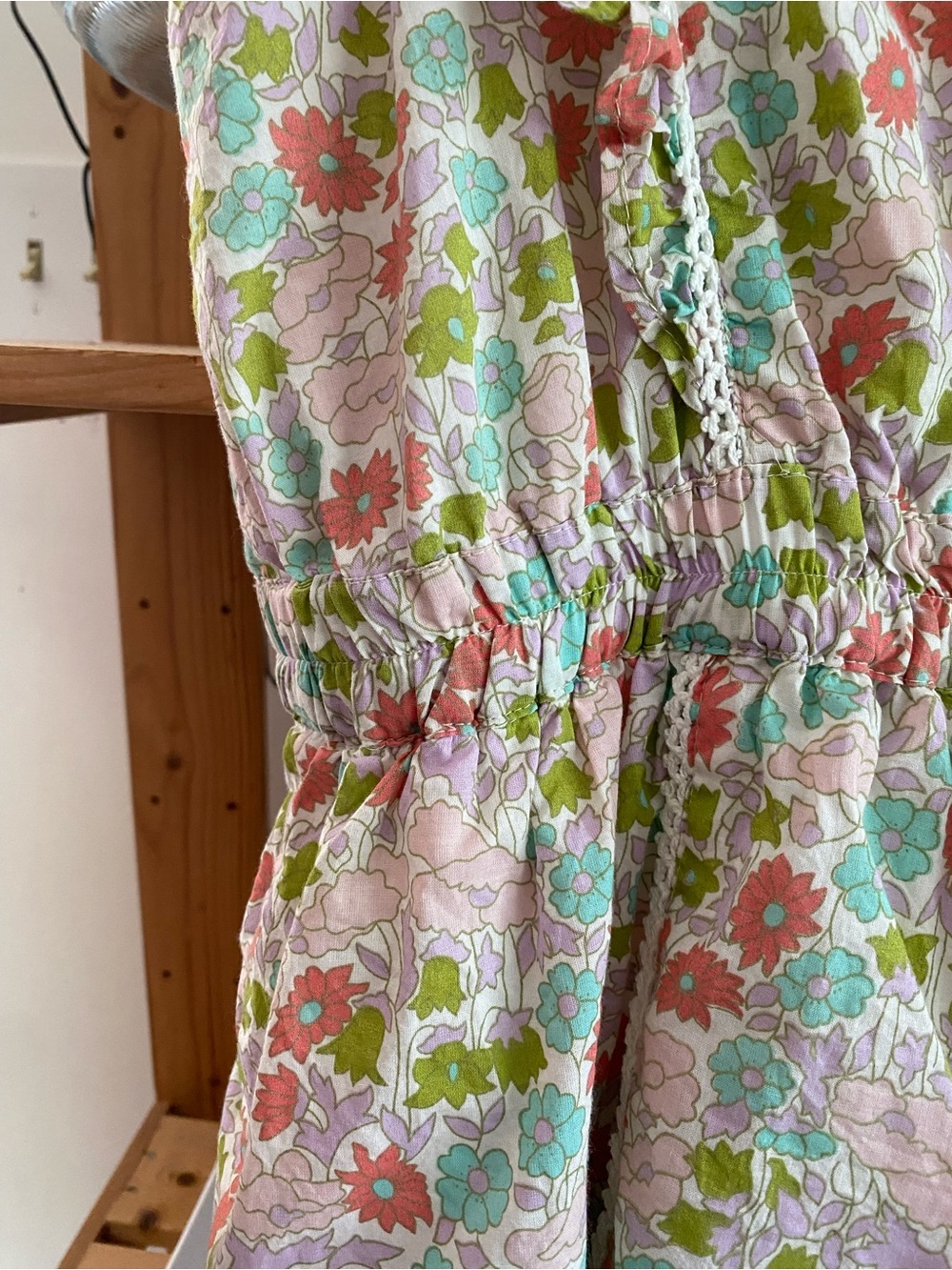 Love The Label Floral Tiered Mini Ruffle Dress Large - Picture 10 of 16